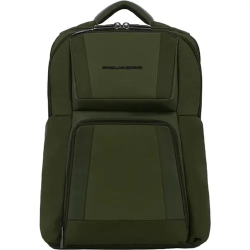 Grüne Bucket Bag Rucksack , Herren, Größe: ONE Size - Piquadro - Modalova