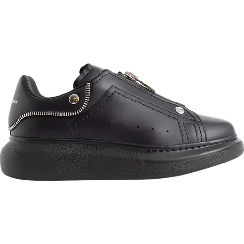 Schwarze Oversized Sneakers mit Reißverschluss - alexander mcqueen - Modalova