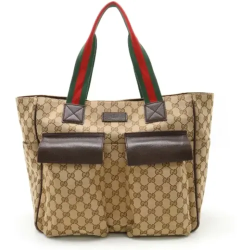 Pre-owned Canvas gucci-bags , female, Sizes: ONE SIZE - Gucci Vintage - Modalova