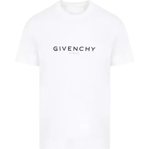 Cotton T-Shirt with Logo , male, Sizes: XL - Givenchy - Modalova