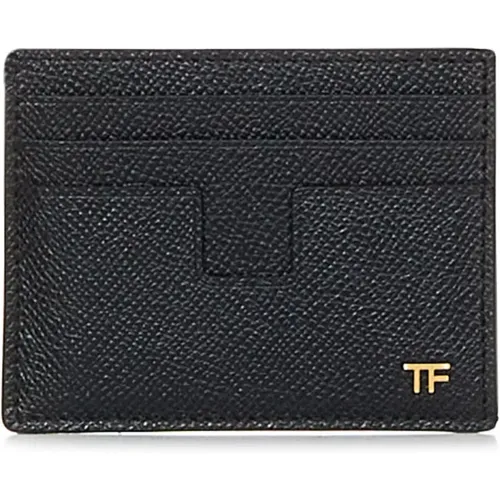 Leather Wallet with Card Slots , male, Sizes: ONE SIZE - Tom Ford - Modalova