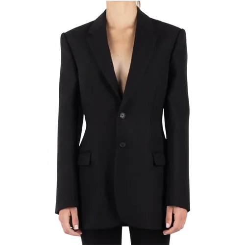 Merinowolle Schwarzer Blazer - WARDROBE.NYC - Modalova