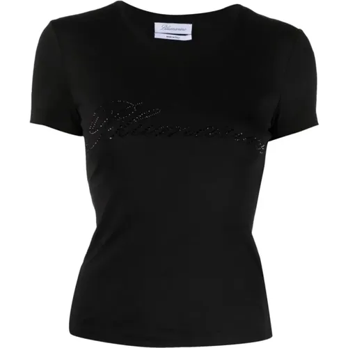 Schwarze T-Shirts & Polos für Frauen , Damen, Größe: S - Blumarine - Modalova