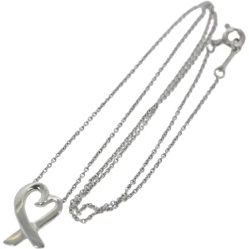 Pre-owned Silver necklaces , female, Sizes: ONE SIZE - Tiffany & Co. Pre-owned - Modalova