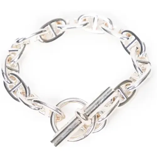 Pre-owned Stainless Steel bracelets , female, Sizes: ONE SIZE - Hermès Vintage - Modalova