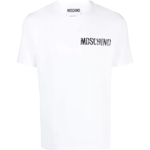 Logo-Print Crew-Neck T-Shirt Upgrade - Moschino - Modalova