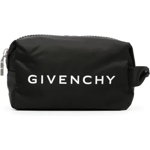 Schwarze G-Zip Logo Waschtasche - Givenchy - Modalova