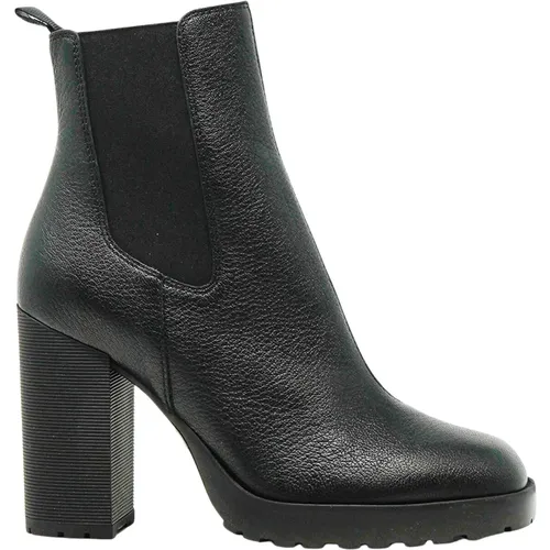 Elegant Heeled Boots for Women , female, Sizes: 3 UK, 3 1/2 UK - Hogan - Modalova
