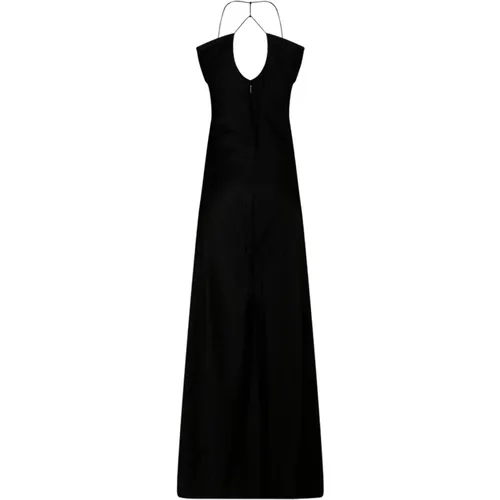 Satin Long Dress with Straps , female, Sizes: 2XS, XS, S - Calvin Klein - Modalova