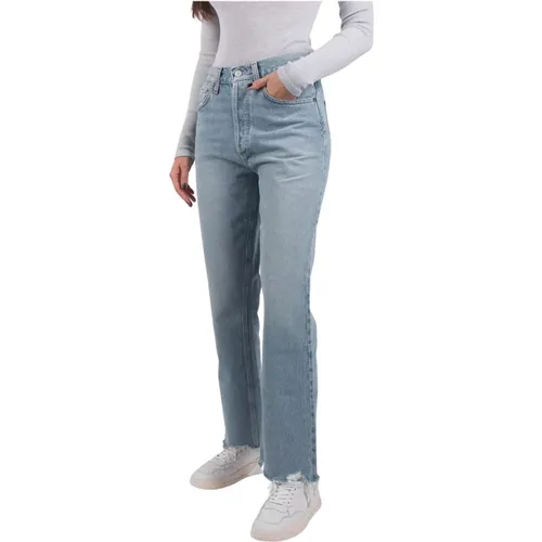 Jeans entspannte Stiefel mitten im Aufstieg , Damen, Größe: W25 - Agolde - Modalova