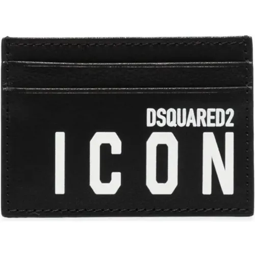 Be Icon Credit Card Holder , male, Sizes: ONE SIZE - Dsquared2 - Modalova