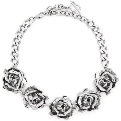 Exquisite Rose-Detail Choker Necklace , female, Sizes: ONE SIZE - Blumarine - Modalova