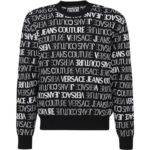 Logo Lettering Sweater , male, Sizes: S - Versace Jeans Couture - Modalova