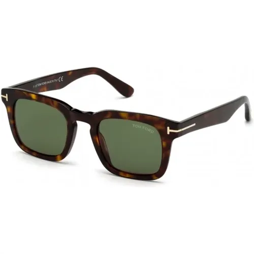 Square Mens Sunglasses in Tortoiseshell , male, Sizes: 48 MM - Tom Ford - Modalova