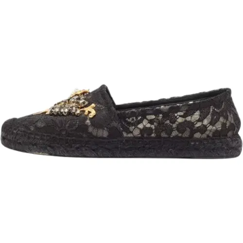 Pre-owned Lace flats , female, Sizes: 7 UK - Dolce & Gabbana Pre-owned - Modalova