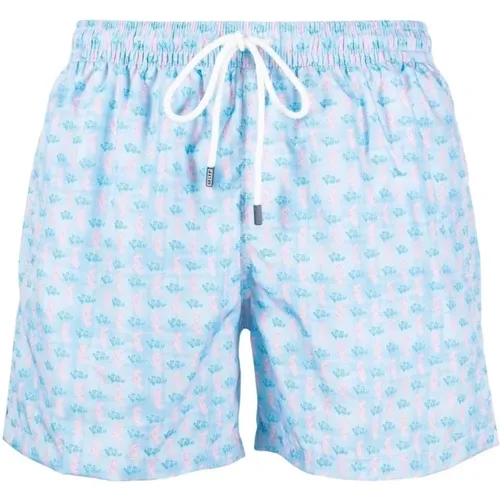 Polyester swim shorts , male, Sizes: L - Fedeli - Modalova