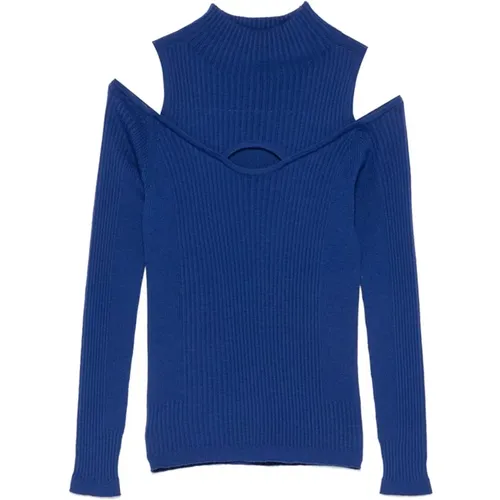 Wool Cold Shoulder Sweater , female, Sizes: M, S - D.Exterior - Modalova