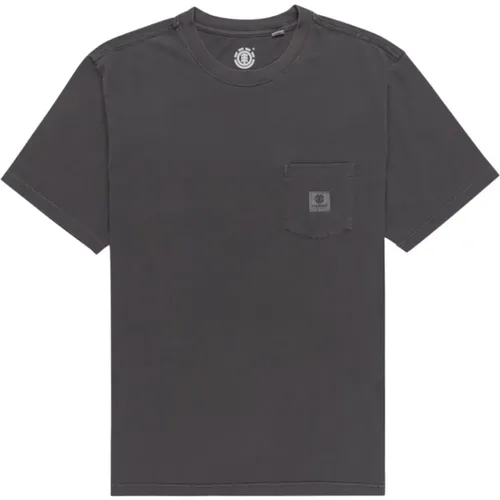 Basic Kurzarm T-Shirt , Herren, Größe: L - Element - Modalova