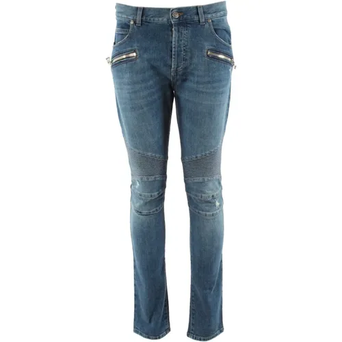 Slim Fit Jeans for Men , male, Sizes: W32, W33 - Balmain - Modalova
