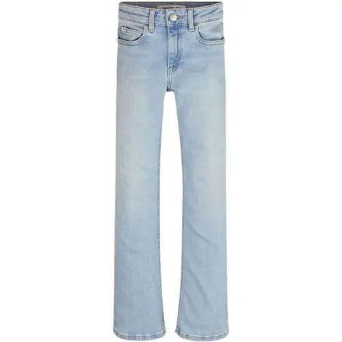 Flare Jeans Regular Fit Elastische Fünf Taschen - Calvin Klein Jeans - Modalova