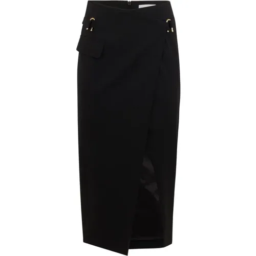 Wrap Skirt with Side Slit , female, Sizes: XS - PATRIZIA PEPE - Modalova