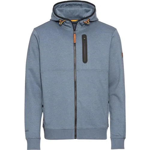 Denim Sweatjacket , Herren, Größe: L - camel active - Modalova