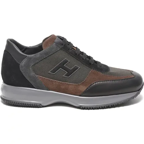 Brown Sneakers Aw23 , male, Sizes: 7 1/2 UK, 9 UK, 6 1/2 UK, 8 1/2 UK, 7 UK, 8 UK - Hogan - Modalova