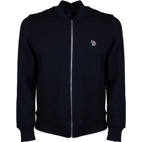 Schwarze Zebra Logo Bomberjacke , Herren, Größe: XL - PS By Paul Smith - Modalova