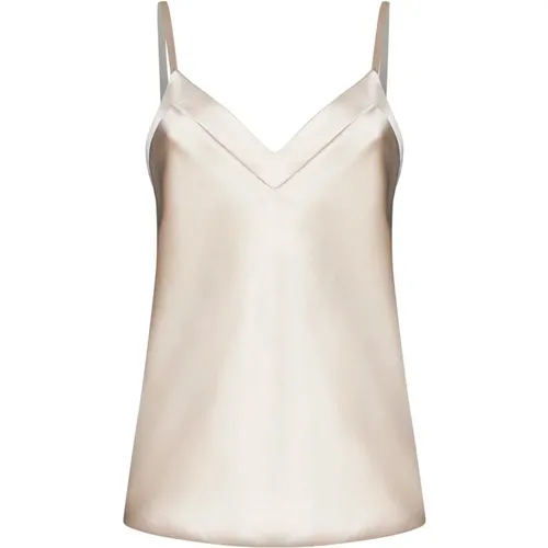 Elegant White Top , female, Sizes: S, M, 2XS, L - Blanca Vita - Modalova