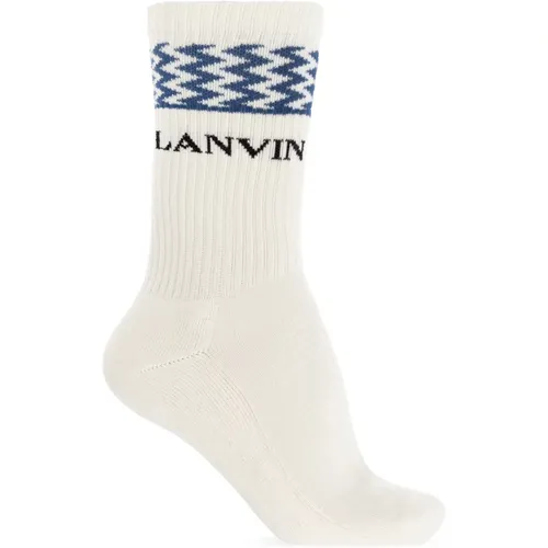 Cotton socks , male, Sizes: M - Lanvin - Modalova