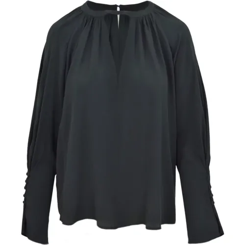 Chiffon Bluse, Lockerer Schnitt, Eleganter Stil , Damen, Größe: XS - pinko - Modalova