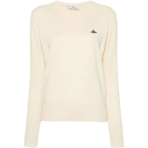 Rippstrick Crew Neck Sweater , Damen, Größe: M - Vivienne Westwood - Modalova