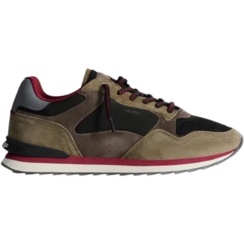 Mexicali Sneakers Khaki Black Coffee , male, Sizes: 10 UK, 7 UK, 6 UK, 9 UK, 8 UK - Hoff - Modalova