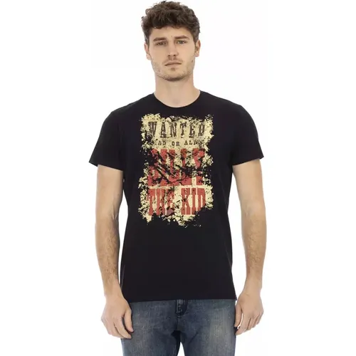 Action Schwarzes Rundhals-T-Shirt - Trussardi - Modalova