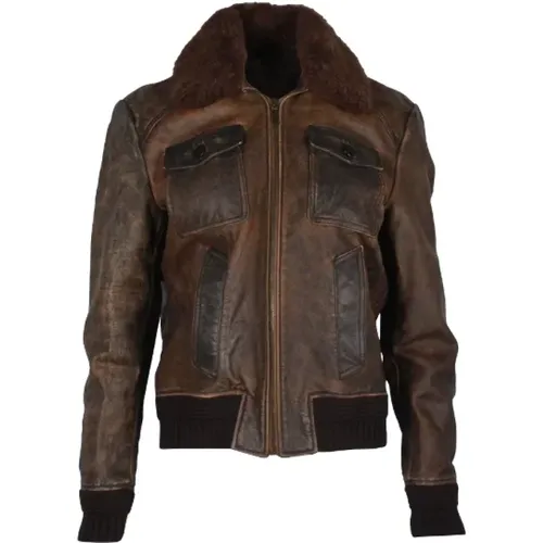 Pre-owned Leather outerwear , female, Sizes: XL - Yves Saint Laurent Vintage - Modalova