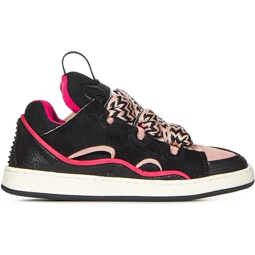 Schwarze Sneakers mit 'Bordstein' Motiv - Lanvin - Modalova