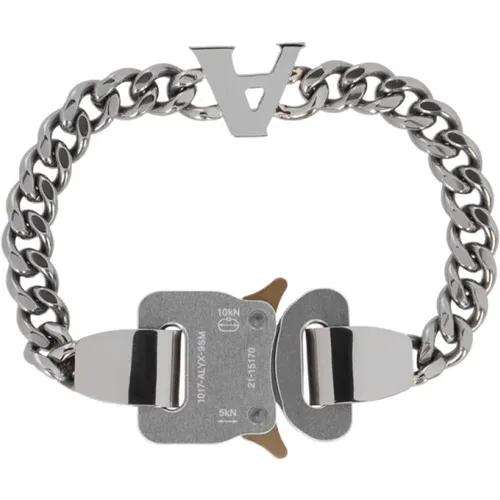 Minimalistisches Silberarmband , Herren, Größe: L/Xl - 1017 Alyx 9SM - Modalova