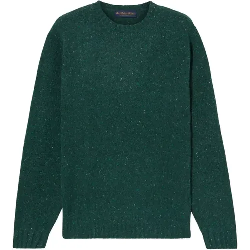 Gesprenkelter Woll-Rundhalsausschnitt-Pullover , Damen, Größe: 2XL - Brooks Brothers - Modalova