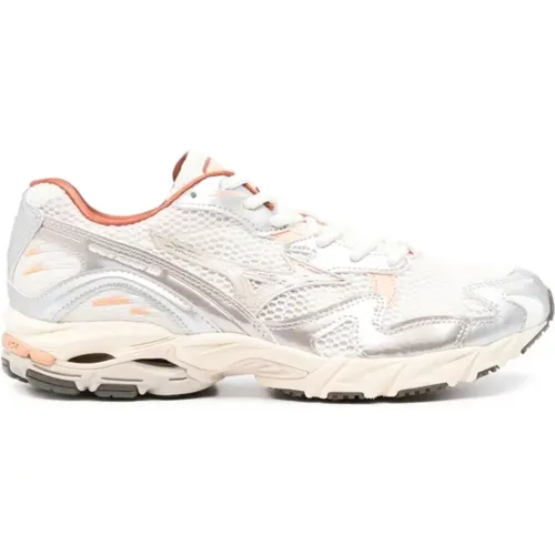 Wave Rider Snow White Shoes , female, Sizes: 7 UK, 7 1/2 UK - Mizuno - Modalova