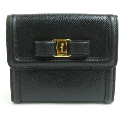 Pre-owned Leather wallets , female, Sizes: ONE SIZE - Salvatore Ferragamo Pre-owned - Modalova