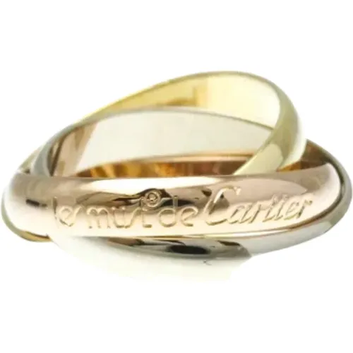 Pre-owned Yellow Gold rings , female, Sizes: ONE SIZE - Cartier Vintage - Modalova