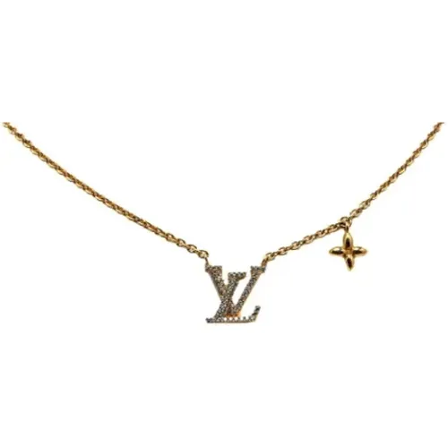 Pre-owned Metal necklaces , female, Sizes: ONE SIZE - Louis Vuitton Vintage - Modalova