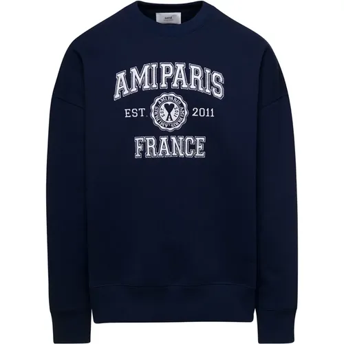 Ami Alexandre Matiussi Sweaters , male, Sizes: S, XL, L, XS - Ami Paris - Modalova