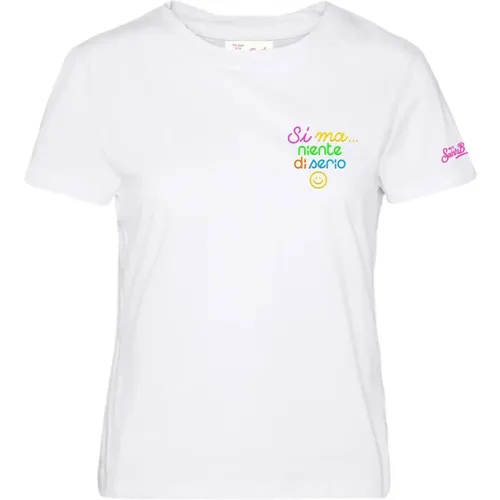 Baumwoll T-shirt , Damen, Größe: XS - MC2 Saint Barth - Modalova