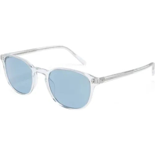 Weiße Sonnenbrille mit Originalzubehör - Oliver Peoples - Modalova