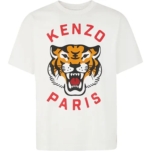 Lucky Tiger Oversize T-Shirt , male, Sizes: S, M, L - Kenzo - Modalova