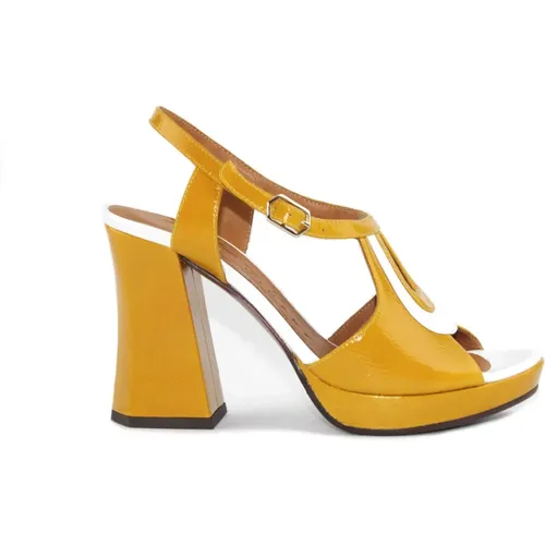 Gelb/Weißer Sandale , Damen, Größe: 37 EU - Chie Mihara - Modalova