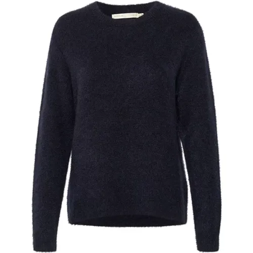 Marineblauer Strickpullover , Damen, Größe: 2XS - InWear - Modalova