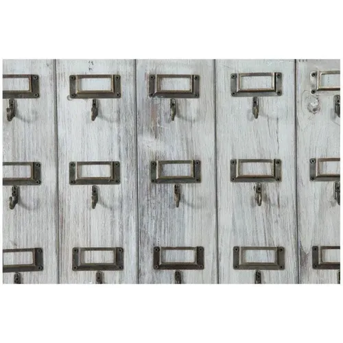 Key board in antique white washed wood , unisex, Sizes: ONE SIZE - Fineste Ting - Modalova