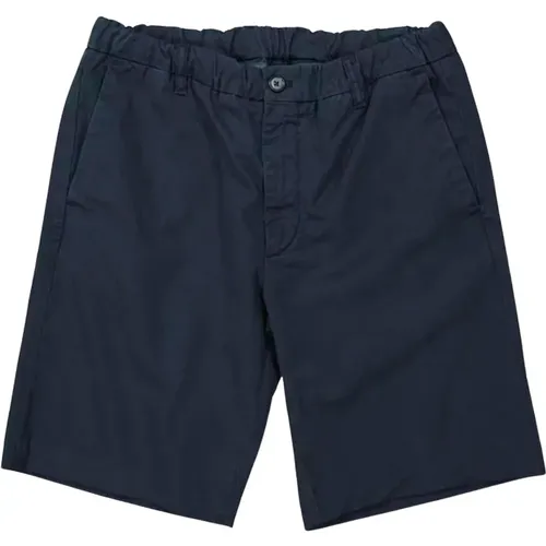 Blaue Bermuda-Shorts , Herren, Größe: W32 - Nn07 - Modalova